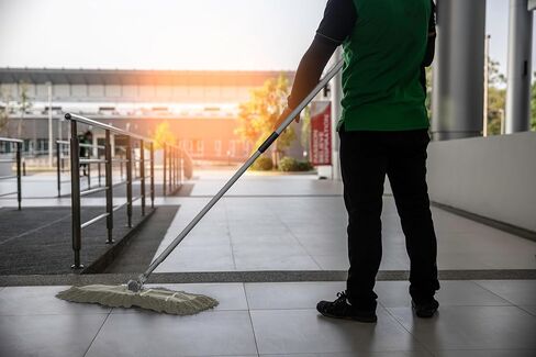 Ultimate Dust Mop Kit: Industrial-Grade Performance, Heavy-Duty Frame, Telescopic Handle - Blue 60 Inch in Saudi Arabia