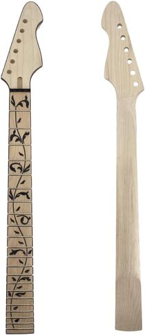 Maple Guitar Neck maple Fretboard 22 fret 25.5inch Firebird Head Black Vine Inlay Unfinished bolt on in Saudi Arabia