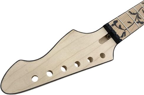 Maple Guitar Neck maple Fretboard 22 fret 25.5inch Firebird Head Black Vine Inlay Unfinished bolt on in Saudi Arabia