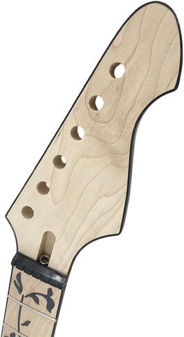 Maple Guitar Neck maple Fretboard 22 fret 25.5inch Firebird Head Black Vine Inlay Unfinished bolt on in Saudi Arabia
