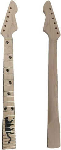 القيقب الغيتار الرقبة القيقب Fretboard 22 FRET 25.5inch Firebird Head Black Vine Dinly غير مكتمل على in Saudi Arabia