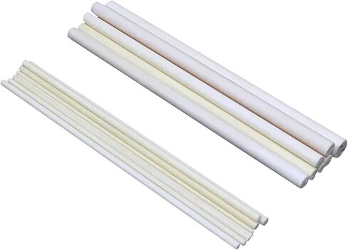 95% Alumina Ceramic Tube - High Temperature Insulation, 2-Hole Design, OD 1-8mm(8x2x100 (1pcs)) in Kuwait