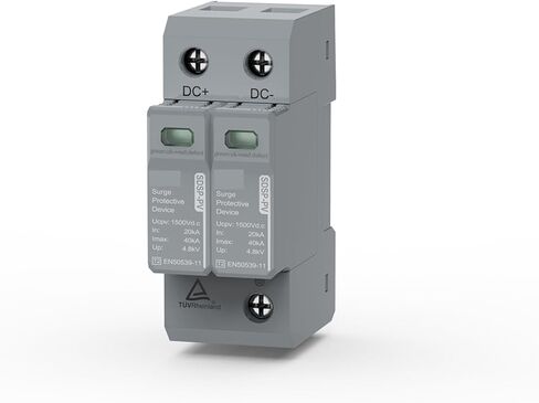 Din Rail 2P 3P Solar PV Low Voltage DC 600V 800V 1000V 1500V 20KA-40KA Surge Arrester Lightning Protector SPD(3P 1500V) in Kuwait