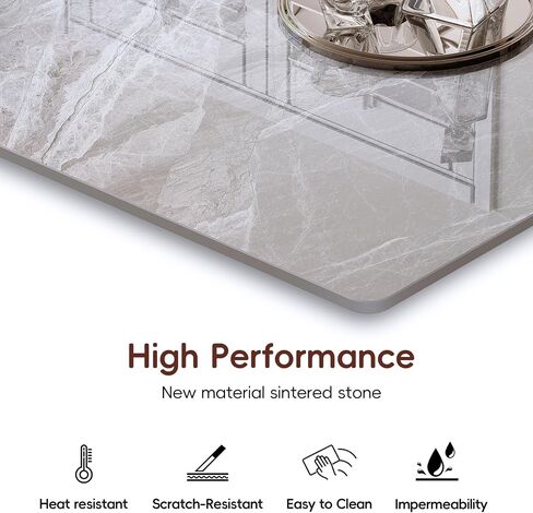 55'' x 28'' Sintered Stone Table top, DIY Replacement & Cover Marble Desktop, Table Top for Kitchen Table, Outdoor Indoor Dining Table in Saudi Arabia
