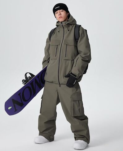 YEEFINE Men's&Women's Ski Suit Two Pieces Snowsuits Waterproof Snowboard Suits Outdoor Winter Ski Jacket and Pants in Saudi Arabia