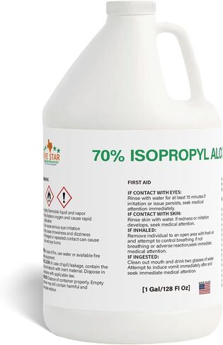Isopropyl Alcohol 70% | High Purity Multipurpose Cleaner and Solvent - Home, Labs, Commercial Use | 1 Gallon | USP Grade in Saudi Arabia