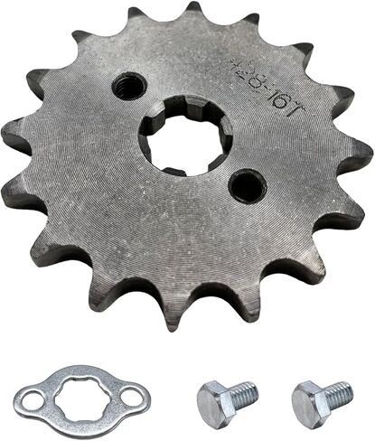 Motorcycle Front Engine Sprocket, 428-17T 17mm Mini Bike ATV Sprocket with Washer & 2 Bolts, Engine Sprocket for 50cc 70cc 90cc 125cc 140cc 160cc Quard Dirt Bike Motorcycle in Saudi Arabia