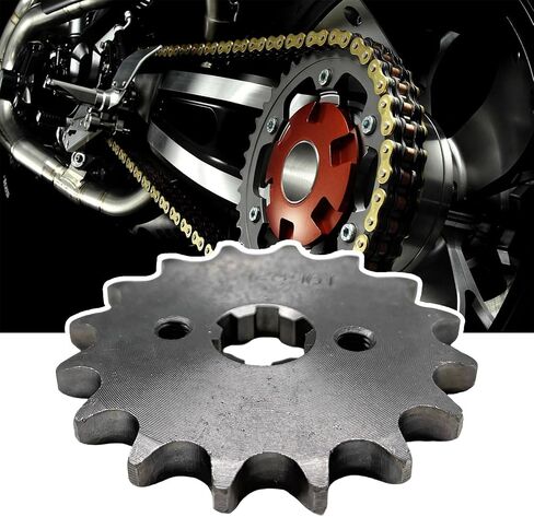Motorcycle Front Engine Sprocket, 428-17T 17mm Mini Bike ATV Sprocket with Washer & 2 Bolts, Engine Sprocket for 50cc 70cc 90cc 125cc 140cc 160cc Quard Dirt Bike Motorcycle in Saudi Arabia