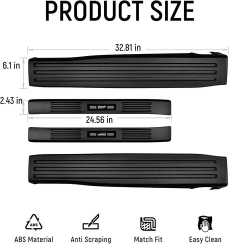 Zzeqyg 4 PCS ABS ABS Carbon Carbon Fiber Sill Protector متوافق مع Toyota Sienna 2021 2022 2023 2024 2025 إكسسوارات حراس عتبة الباب in Kuwait