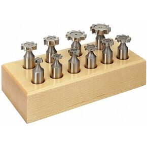 10pc HSS Woodruff Key Cutter Set Straight Teeth 3/8, 1/2, 5/8, 3/4", 1" American-Amz661 in Saudi Arabia