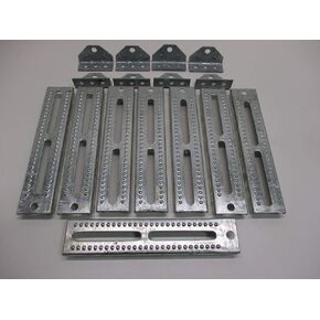 CTW (8) Boat Pontoon Trailer 12" Bolster Bunk Board Adjustable Swivel Bracket Kits in Saudi Arabia