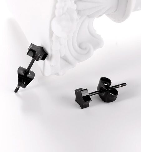 Titanium Star Butterfly Screw Back Earrings for Women Surgical Stainless Steel Hypoallergenic for Sensitive Ears Animal Ear Studs in Saudi Arabia