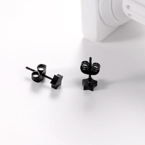 Titanium Star Butterfly Screw Back Earrings for Women Surgical Stainless Steel Hypoallergenic for Sensitive Ears Animal Ear Studs in Saudi Arabia