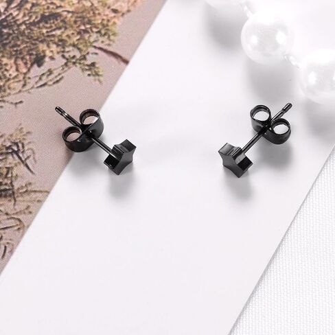Titanium Star Butterfly Screw Back Earrings for Women Surgical Stainless Steel Hypoallergenic for Sensitive Ears Animal Ear Studs in Saudi Arabia