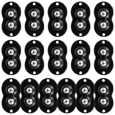 16 عجلات كرة مزدوجة الكرة المزدوجة ذاتية ، وعجلات دوارة ثقيلة للأجهزة الصغيرة والصلب والبلاستيك in Kuwait