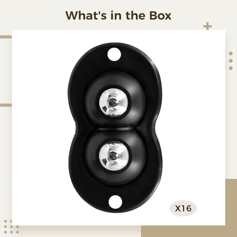 16 عجلات كرة مزدوجة الكرة المزدوجة ذاتية ، وعجلات دوارة ثقيلة للأجهزة الصغيرة والصلب والبلاستيك in Kuwait