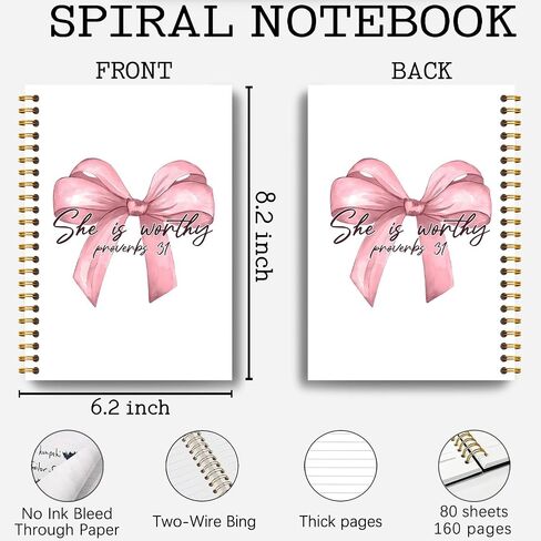 Coquette Pink Bow Bow Notebook Journal ، Girly Notebook ، Preppy Journal ، Womens Journals for Write ، Buids Books Journals for Women ، Reshetic Grandcover Notebook 5.5x8.3 Inch in Saudi Arabia