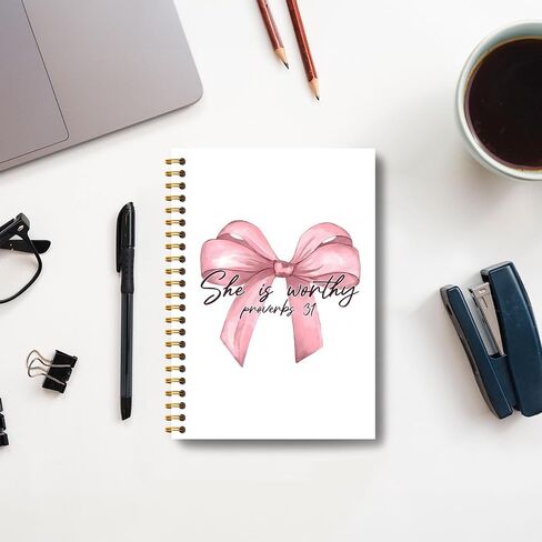 Coquette Pink Bow Bow Notebook Journal ، Girly Notebook ، Preppy Journal ، Womens Journals for Write ، Buids Books Journals for Women ، Reshetic Grandcover Notebook 5.5x8.3 Inch in Saudi Arabia