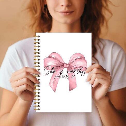 Coquette Pink Bow Bow Notebook Journal ، Girly Notebook ، Preppy Journal ، Womens Journals for Write ، Buids Books Journals for Women ، Reshetic Grandcover Notebook 5.5x8.3 Inch in Saudi Arabia