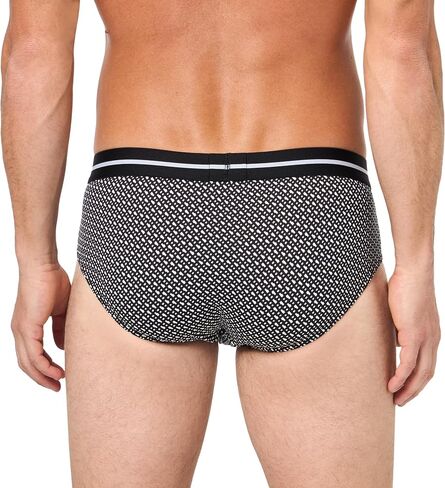 BOSS 3-pack Multi Design Bold Logo Hipster Briefs, pinetree green/black, M in Saudi Arabia