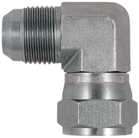 1/4 "JIC Male X 1/4" JIC Female 90 درجة دوار الكوع/التركيب الهيدروليكي المشترك (5 عبوات) | 6500-04-04 in Saudi Arabia