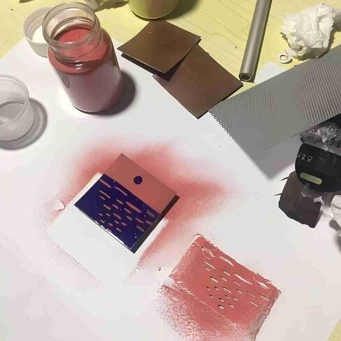 Sifter for Enamels Glass Powders DIY Enamel Starter Tool Lightweight Enameling Sifters 1-1/4" Blue in Kuwait