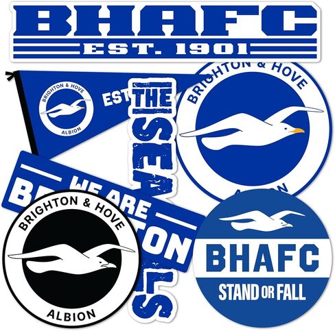 Desert Cactus Brighton & Hove Albion Sticker Bhafc Seagulls نادي كرة القدم شارات فينيل المحمول زجاجة ماء القرص مروحة الرسمية Gear T2 (النوع 2-3) in Saudi Arabia
