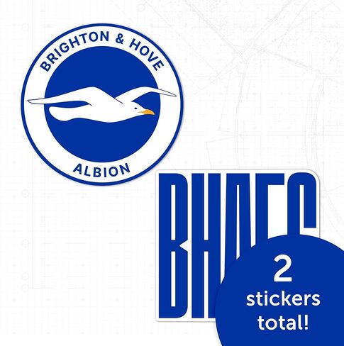 Desert Cactus Brighton & Hove Albion Sticker BHAFC Seagulls Football Club Decal Vinyl Laptop Water Bottle Car Scrapbook Official Fan Gear (4 inch B) in Saudi Arabia