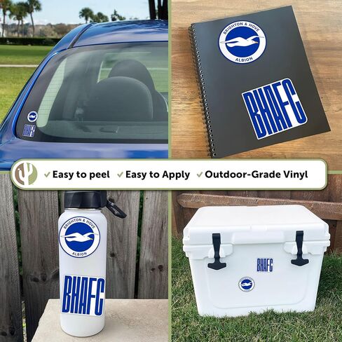 Desert Cactus Brighton & Hove Albion Sticker BHAFC Seagulls Football Club Decal Vinyl Laptop Water Bottle Car Scrapbook Official Fan Gear (4 inch B) in Saudi Arabia