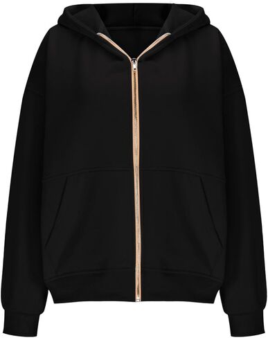 SHOPESSA Zip Up Hoodie Women Long Sleeve Hooded Sweatshirt with Pockets Casual Full Zip Lightweight Outwear Fall Jackets 2025 in Kuwait