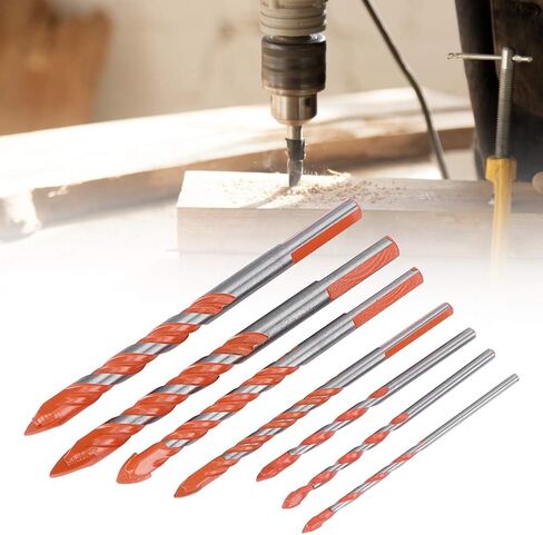 Dioche 7pcs Center Center Drill Sceramic Tile Drill ، Diy Wall Hole Tool Bit for Tile Glass Ceramic (3mm 4mm 5mm 6mm 8mm 10mm 12mm) in Saudi Arabia