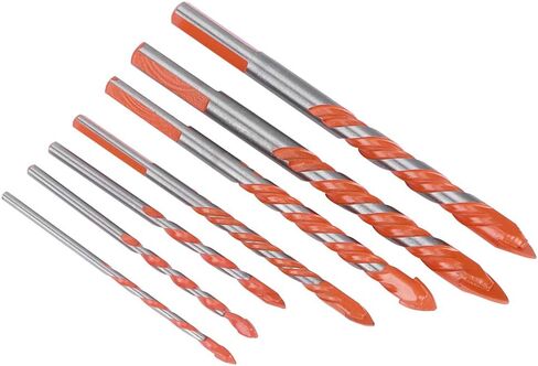 Dioche 7pcs Center Center Drill Sceramic Tile Drill ، Diy Wall Hole Tool Bit for Tile Glass Ceramic (3mm 4mm 5mm 6mm 8mm 10mm 12mm) in Saudi Arabia