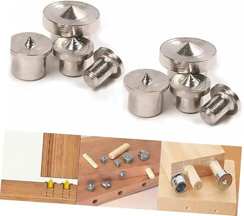16Pcs Wood Dowel Locator Woodworking Tools with Drill Center Points for Accurate Dowel Tenon Placement Premium Quality for DIY Furniture in Saudi Arabia