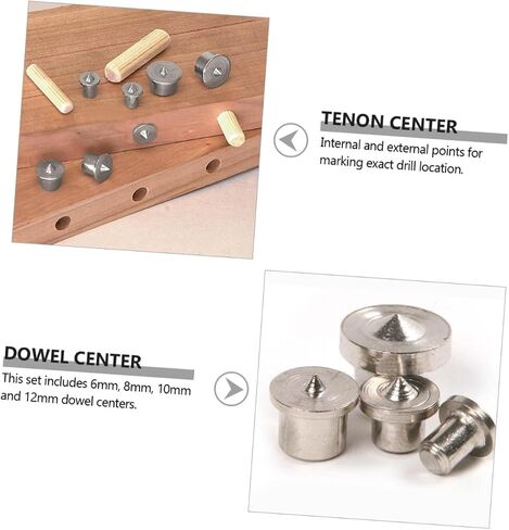 16Pcs Wood Dowel Locator Woodworking Tools with Drill Center Points for Accurate Dowel Tenon Placement Premium Quality for DIY Furniture in Saudi Arabia