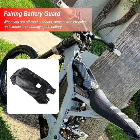 Battery Cover for Surron Motorcycle Battery Fender Protect Battery Guards for Surron Sur-Ron S/X Light Bee Electric Dirt Bike Cover Fender Battery Guards for Motorcross Electrice Dirt Bike Black in Kuwait