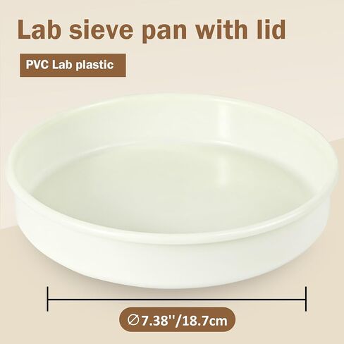 PVC Nylon Lab Sieve Pan with Lid, 7.9in(20cm) Diameter Sample Sifter Strainer for Industrial Lab Home in Saudi Arabia