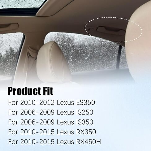 مقبض الاستيلاء على السقف الداخلي رمادي مناسب لكزس IS250 IS350 ES350 RX350 RX450H 2006-2015 ، استبدل 74610-53030-B0 ، مقبض سحب السقف in Kuwait