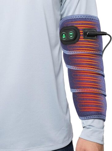 Elbow Heated Pad Wrap for Multiple Body Areas, Flexible Electric Heating Pads for Elbow Arm Wrist Ankle Leg Knee, Fast Heating Body Wrap Heated Brace with 4 Heating Levels, 3 Timing Settings in Kuwait