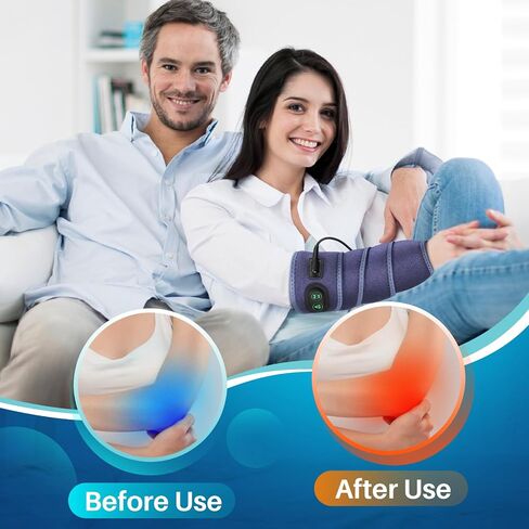 Elbow Heated Pad Wrap for Multiple Body Areas, Flexible Electric Heating Pads for Elbow Arm Wrist Ankle Leg Knee, Fast Heating Body Wrap Heated Brace with 4 Heating Levels, 3 Timing Settings in Kuwait
