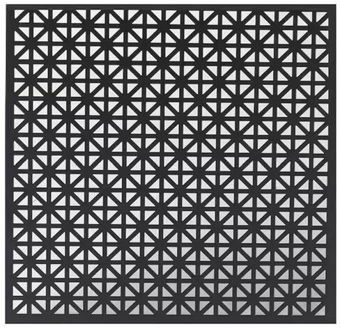 Perforated Aluminum Sheet | Union Jack Design | 24 x 36 inches | .020" Thick | Black | Great for Indoor & Outdoor Use | Made in The USA in Saudi Arabia