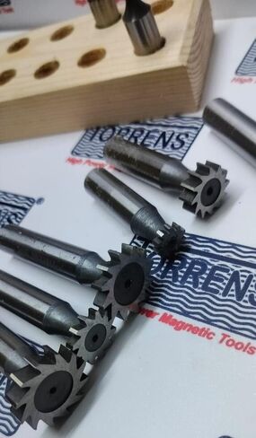 10pc HSS Woodruff Key Cutter وضع أسنان مستقيمة 3/8 ، 1/2 ، 5/8 ، 3/4 "، 1" American-AMZ661 in Saudi Arabia