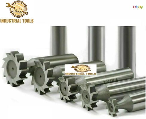 10pc HSS Woodruff Key Cutter وضع أسنان مستقيمة 3/8 ، 1/2 ، 5/8 ، 3/4 "، 1" American-AMZ661 in Saudi Arabia