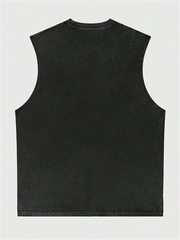 GORGLITTER Men's Star Letter Graphic Vest Top Crewneck Tank Tops Sleeveless Street Tops in Saudi Arabia