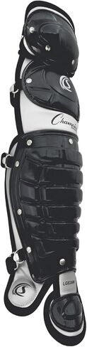 Champion Sports 13"L Double Knee Full Wing Shin Guards with Wrap-around Padding - Ages: 9-12 in Saudi Arabia