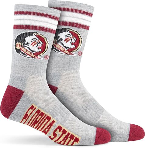 Ultra Game Men's NCAA Official Athletic Cushioned Secure Fit Team Crew Socks-3 Pack in Saudi Arabia