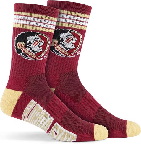 Ultra Game Men's NCAA Official Athletic Cushioned Secure Fit Team Crew Socks-3 Pack in Saudi Arabia