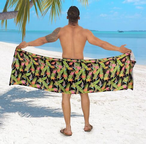 Happy Bay Men Men's Pareo Sarong Bath Swimsuits Wrap in Kuwait