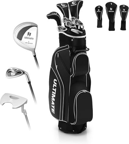 ULTIMATE Women's Complete Golf Club Set, 9/11pcs Right Handed Ladies Golf Clubs Set w/ 460cc Alloy Driver, #3 Fairway Wood, Hybrid, #6/#7/#8/#9/#P Irons & Putter in Saudi Arabia