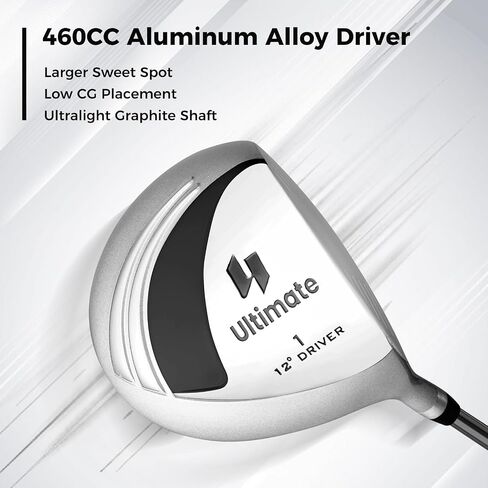ULTIMATE Women's Complete Golf Club Set, 9/11pcs Right Handed Ladies Golf Clubs Set w/ 460cc Alloy Driver, #3 Fairway Wood, Hybrid, #6/#7/#8/#9/#P Irons & Putter in Saudi Arabia