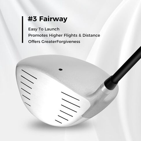 ULTIMATE Women's Complete Golf Club Set, 9/11pcs Right Handed Ladies Golf Clubs Set w/ 460cc Alloy Driver, #3 Fairway Wood, Hybrid, #6/#7/#8/#9/#P Irons & Putter in Saudi Arabia